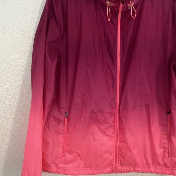 Everlast- Pink Ombre windbreaker jacket- with hood- Size XL - Picture 2 of 9